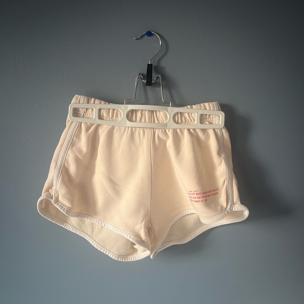H&M Cream Athletic Shorts for Women